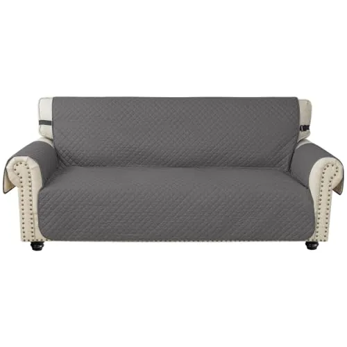 Ystyle Funda Cubre Sofa 3 Plazas, Gris Claro | Fundas Sofa Verano, Protector Sofa para Gatos Arañazo y Perros Mascotas, Fundas para Sofa Antideslizante Antimanchas Lavable