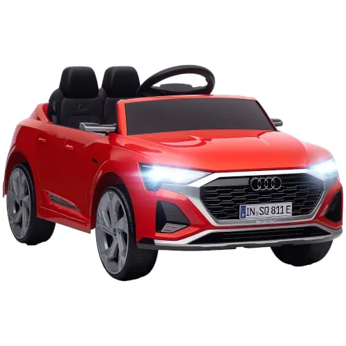 AIYAPLAY Coche Eléctrico para Niños Audi Q8 Etron Sportback 12V Rojo