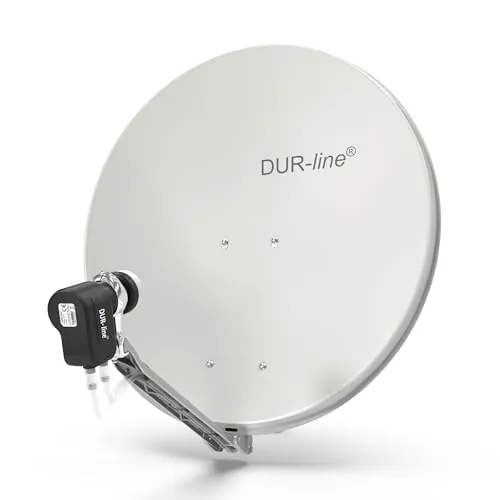 DUR-line Select 75/80 Juego de antena de satélite [LNB, Multiconmutador]
