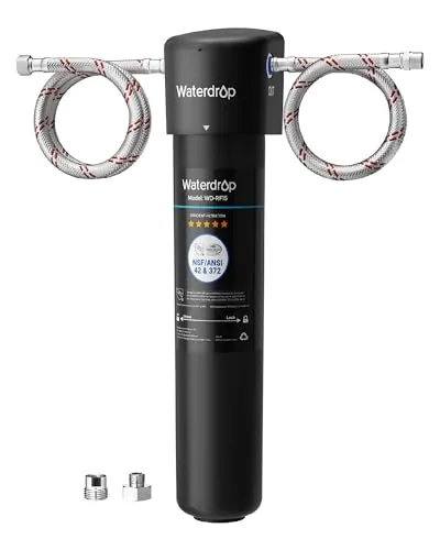 Waterdrop 15UA Sistema de Filtro de Agua Para Debajo del Mostrador, Conexión Directa al Grifo de la Cocina, 60.000 Litros de Alta Capacidad de Reducción de Cloro