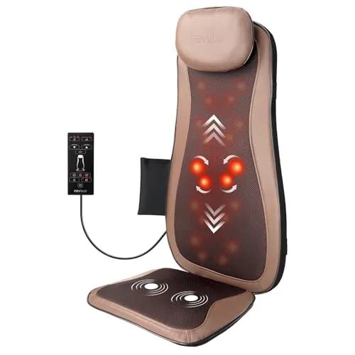 NEVVUE Masajeador Cervical y Espalda, 3D Masajeador Lumbar