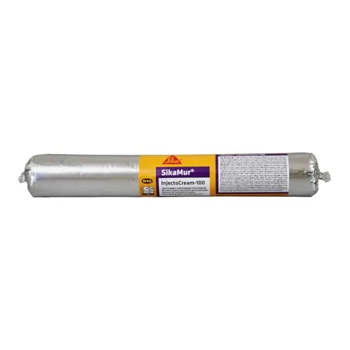 SikaMur InjectoCream-100, Tratamiento contra de humedades por capilaridad en las murados, Blanco, 560ml