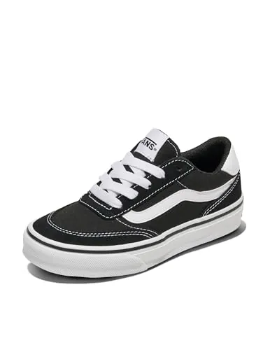 Vans Brooklyn LS, Zapatillas Unisex niños, Suede Canvas Black White 37 EU