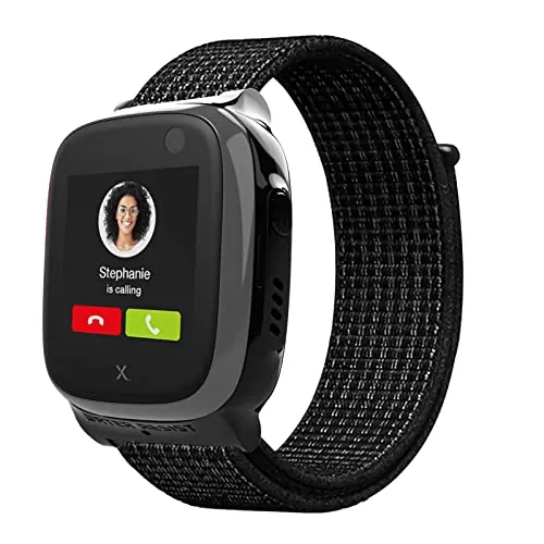 Snyeest Correa Compatible con Xplora X5 /XGO 2/XGO 3, orrea de Reloj Deportivo de Nailon de Repuesto Ajustable y Transpirable para Niños y Niñas Compatible con Xplora X5 Play/XGO 2/XGO 3, Negro