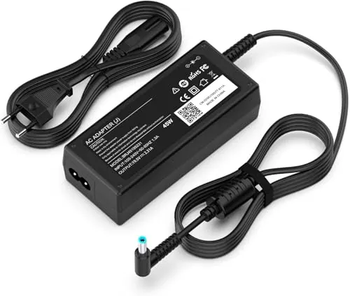 45W Cargador Portátil Compatible con HP Pavilion Elitebook Probook Stream