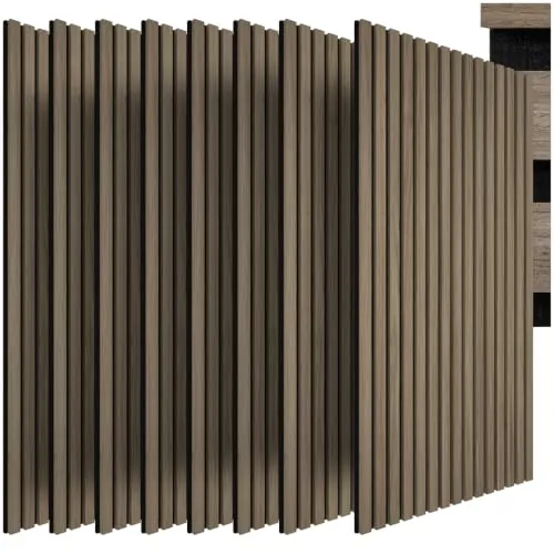 tectake® Paneles Acústicos 120 X 60 Cm, Madera Auténtica, 3D, Cortables