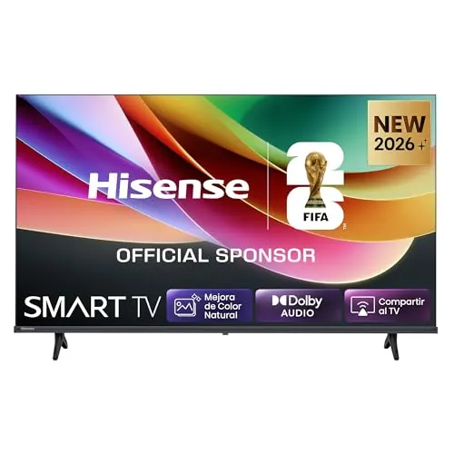 Hisense 32A4S - HD Smart TV 32 Pulgadas, Natural Colour Enhancer, Dolby Audio, Share to TV, Reducción de Ruido, Modo Juego, Airplay, Smart Home Ready