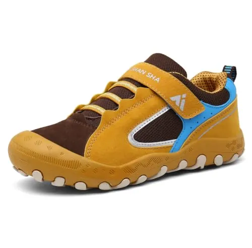 Mishansha Zapatillas Deportivas para Niños y Niñas Amarillo Tallas 35