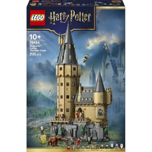 LEGO Harry Potter Castillo de Hogwarts: Torre Central 76454 | Juguetes para niños de 10+ años, maqueta con habitaciones extraíbles, 12 minifiguras, regalo de cumpleaños, 2135 piezas
