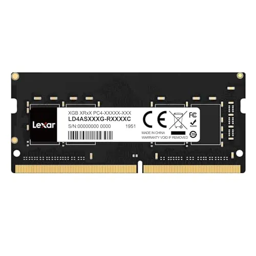 Lexar SODIMM DDR4 RAM 1x16GB 3200MHz CL22, 260 Pines SODIMM Memoria