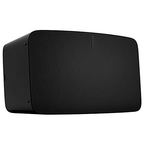 Sonos Five | Altavoz Hi-Fi con Wi-Fi, Entrada de línea de 3,5 mm y compatibilidad con Audio de Alta resolución - Negro
