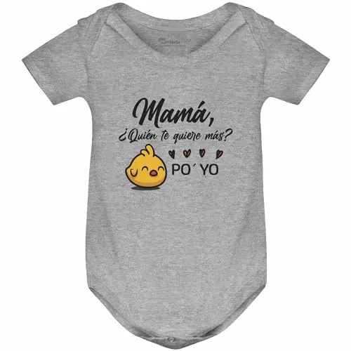 QCM Productos Personalizados Body Bebé | Especial Regalo Para Mamá | Regalo Original Para El Día De La Madre (Po' Yo)