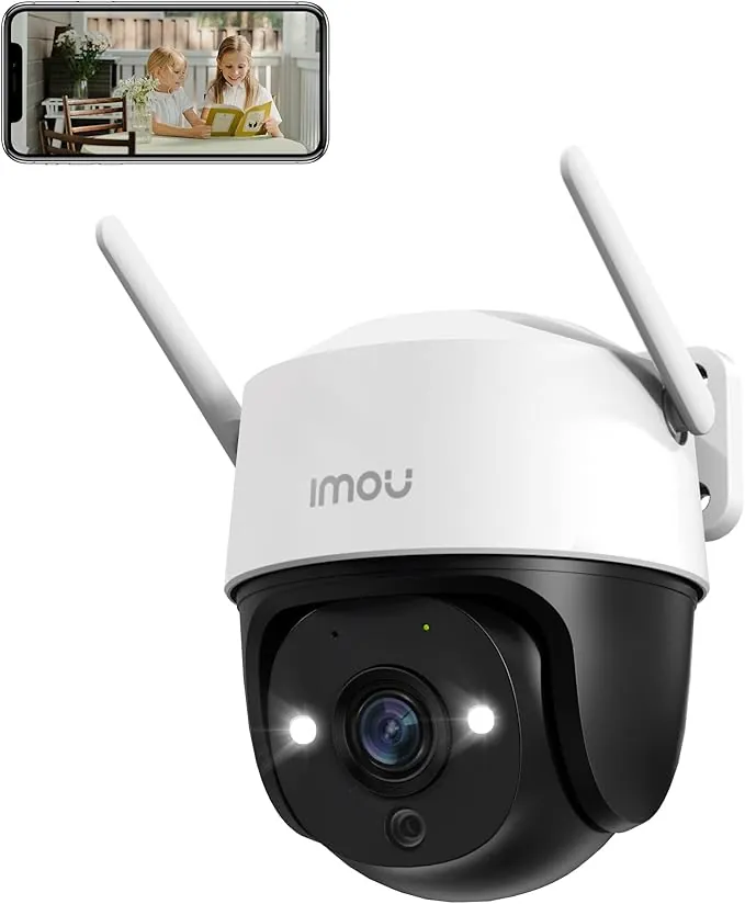 Imou 5MP Cámara Vigilancia WiFi Exterior, 360​​° PTZ Cámara de Seguridad Exterior, AI Detección de Humana, Visión Nocturna en Color 30m, Seguimiento Automático, Sirena, Audio Bidireccional, IP66