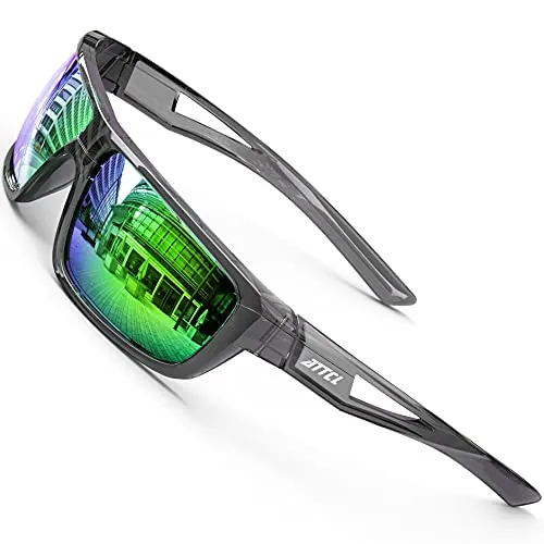 ATTCL Gafas de Sol Hombre Polarizadas Deportivas Ligeras TR90 UV400