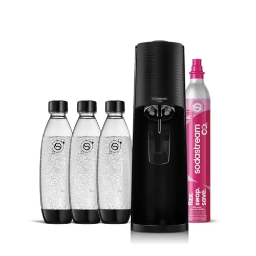 Sodastream Terra – Máquina para hacer agua con gas y bebidas, negro