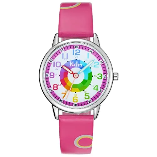 KDM Relojes Niña Reloj Pulsera Deportivo Dibujos Animados Chicas Relojes Niñas Impermeable Cuarzo Analógico Moda Diseñador Elegantes Niños Chico