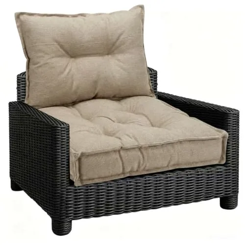 Cojines para Silla de Exterior 2u Asiento 55x55 Respaldo 40x55 Beige