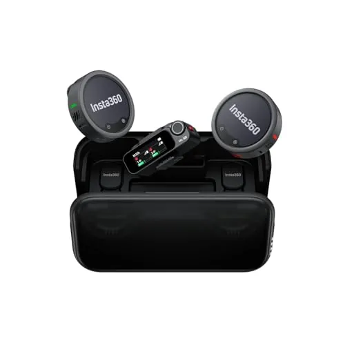 Insta360 Mic Pro (2 TX + 1 RX + EST. de Carga) - Mini micrófono inalámbrico