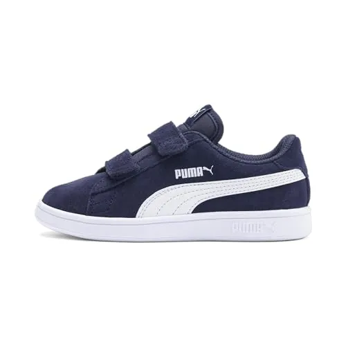 PUMA Smash V2 Sd V Ps, Zapatillas Unisex niños, Peacoat Puma White, 29 EU