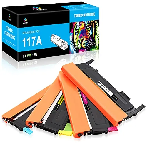 LeciRoba 117a para HP W2070A W2071A W2072A W2073A 117A Toner, por HP Color Laser 150nw 150a MFP 179fnw MFP 179fwg 178nwg MFP 178nw Impresora (4 Paquetes)