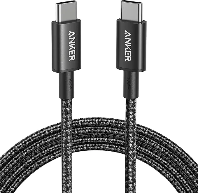 Anker Cable USB C Carga Rápida, 100W 333 Cable USB C, Carga Rápida para iPhone 17/16/16 15Pro/16 Plus/16 ProMax MacBook Pro 2024, iPad Pro 2024, iPad Air 4, Samsung Galaxy S23+/S23, y más(1,8m)