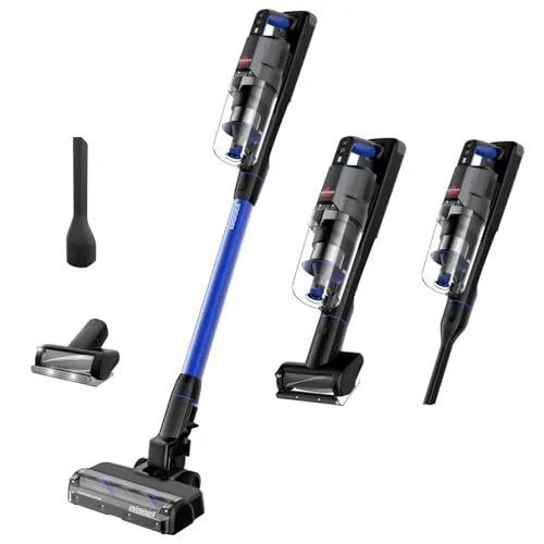 Bissell PowerClean FurFinder, Aspiradora sin Cable, Motor 200W, Aspiradora Escoba, Luces FurFinder, Rodillo antienredos, autosoportado, Filtro HEPA, 2000 mAh batería extraíble, 40 min, 4089N