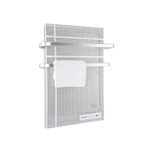 Klarstein Toallero de Pie, Radiador Electrico Bajo Consumo para Toalla 1000 W, Toalleros de Pie con Termostato, IP24, Radiador Electrico para Pared, Toallero Eficiente sin Emisión de CO2