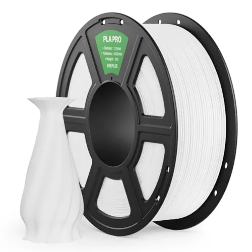 DEEPLEE PLA Pro Filamento 1.75 mm, Blanco, Bobina 1 kg