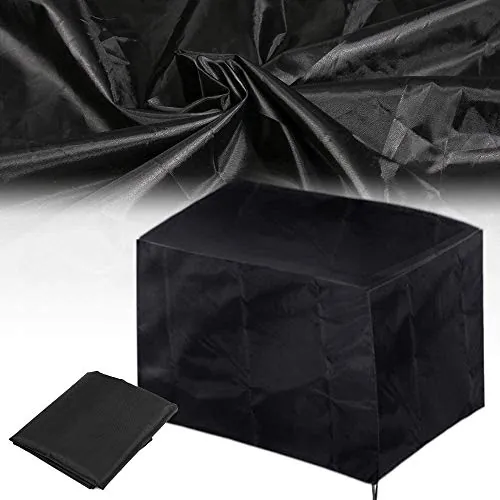 ELR Cubierta de impresora de varios tamaños de protección contra el polvo compatible con impresoras HP Color Laserjet Pro MFP M177fw/M277dw Protector de polvo negro (S: 16.9 x 16.9 x 12.6 pulgadas)