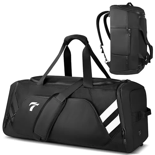 Bolsa Deporte, 58L Impermeable bolsa deporte hombre Bolsa de Viaje Macuto con Zapato y Compartimento Húmedo, Bolsa de Deporte para Mujer y Hombre para el Gimnasio, la Natación, el Camping y los Viajes