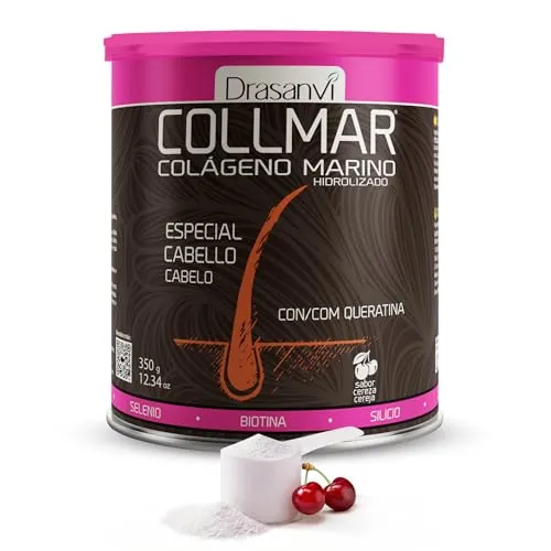 Drasanvi Colageno Marino para Cabello | Con Biotina Queratina Zinc y Bambú