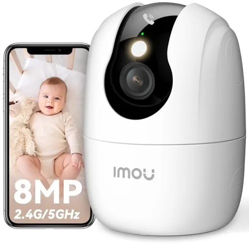 Imou 2.4/5GHz Cámara Vigilancia Interior, 4K Cámara IP WiFi, Ranger 2C Pro