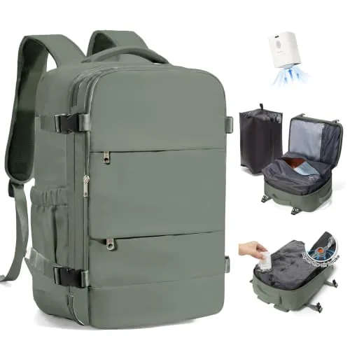 SZLX Mochila al Vacio con Bomba Equipaje de Mano 40x30x20 Ryanair Vueling Wizzair Easyjet Mochila Viaje Cabina Avion 40x20x25 Ryanair Mujer Mochila de transporte Impermeable para Computadora Portátil