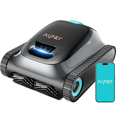 (2026 Upgrade) AIPER Scuba S1 Robot Piscina Limpiafondos y Paredes, Aspirador Piscinas Fondos con Batería Mejorada 240 min, Navegación Smart de Alta Precisión, Filtración Ultrafina + App y OTA