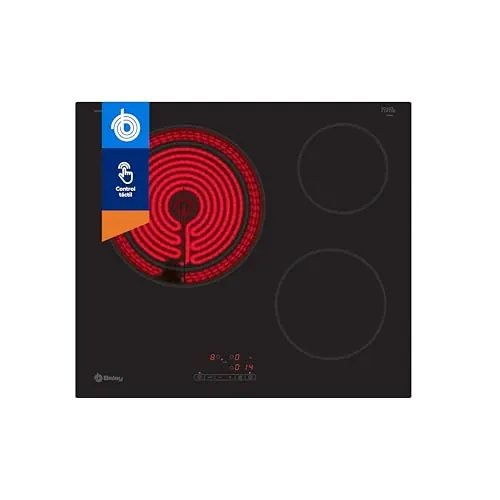 Balay, Placa Vitrocerámica, 3 fuegos, zona de 21/28 cm, Negro, 3EB715ER