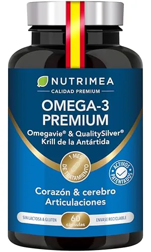Omega 3 y krill antártico | Patente Omegavie® | 60 Cápsulas