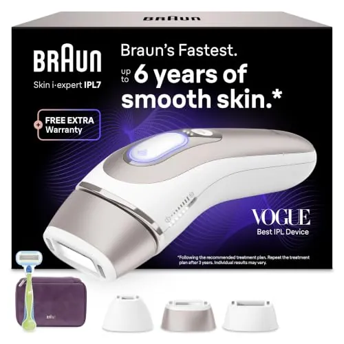 Braun Depiladora Luz Pulsada Smart IPL Skin i·expert, PL7263, Blanco/Bronce