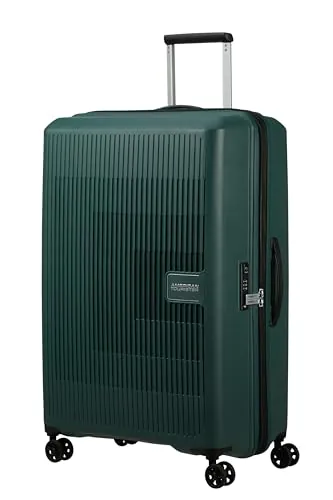American Tourister Aerostep - Spinner L, Funda Ampliable, 77 cm, 101,5/109 L, Verde (Bosque Oscuro)