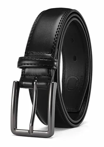 CHAOREN Cinturones Hombre Cuero, Cinturon Hombre Cuero Marron Negro 35mm, Ideales para Negocios y Jeans Informales