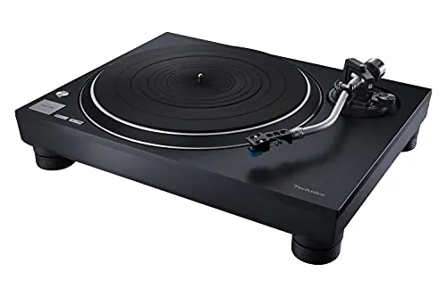 Technics SL-100 Tocadiscos Premium de Tracción Directa (Elevación Automática de la Aguja, Diseño Elegante y Clásico, Tocadiscos para DJ), Negro