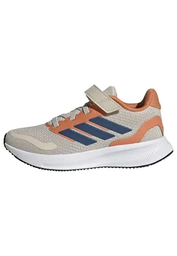 adidas Unisex niños RUNFALCON 5 Shoes Kids, Alumina/Dusky Petrol/Dusky Orange, 30 EU