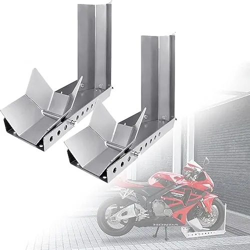 YUENFONG 2 uds Motocicleta Carga Portador Rueda Delantera Portador Remolque Rueda Delantera
