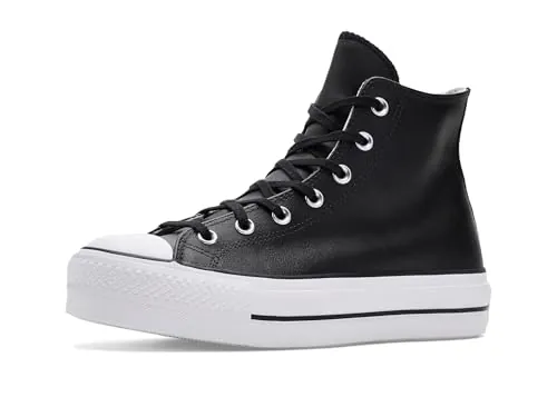 Converse Ctas Lift Hi 561675C Leather Nero Bianco Nero Bianco/36 1/2