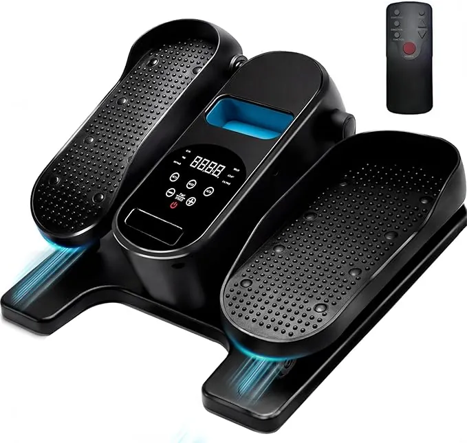 Amonax Pedaleador Eléctrico Motorizado, Elíptica para Pedalear Sentado, Mini Pedaleador para Ancianos, Ejercitador de Piernas Cardiovascular Debajo del Escritorio para Casa