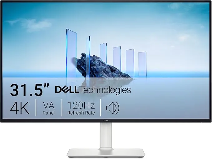 DELL 32 Plus Monitor - S3225QS, 4K UHD (3840x2160), 120Hz, VA, 4ms, AMD FreeSync Premium, 95% DCI-P3, HDR10, Ajuste de Altura, Altavoces Integrados, DisplayPort, 2 HDMI,