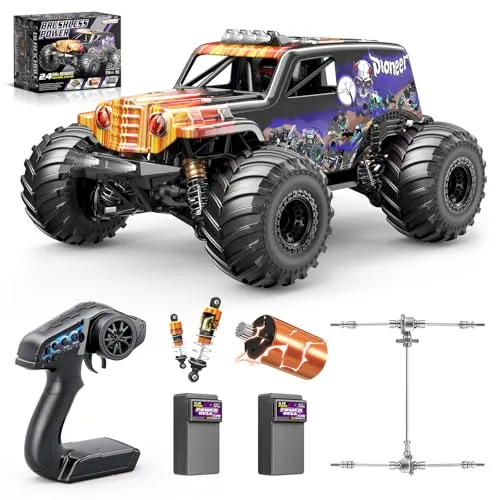 Coche Teledirigido Brushless 1:14 Adulto, RC Car 4WD Off-Road 70 km/h