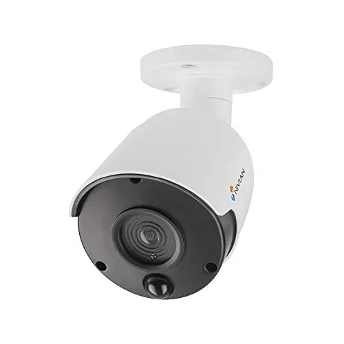 NIVIAN-Cámara Falsa Tipo Bullet, réplica de cámara Real, Dummy Cámara de Seguridad Vigilancia Falsa Impermeable – Corona Leds IR Reales y PIR - Fake Cámara Simulada CCTV