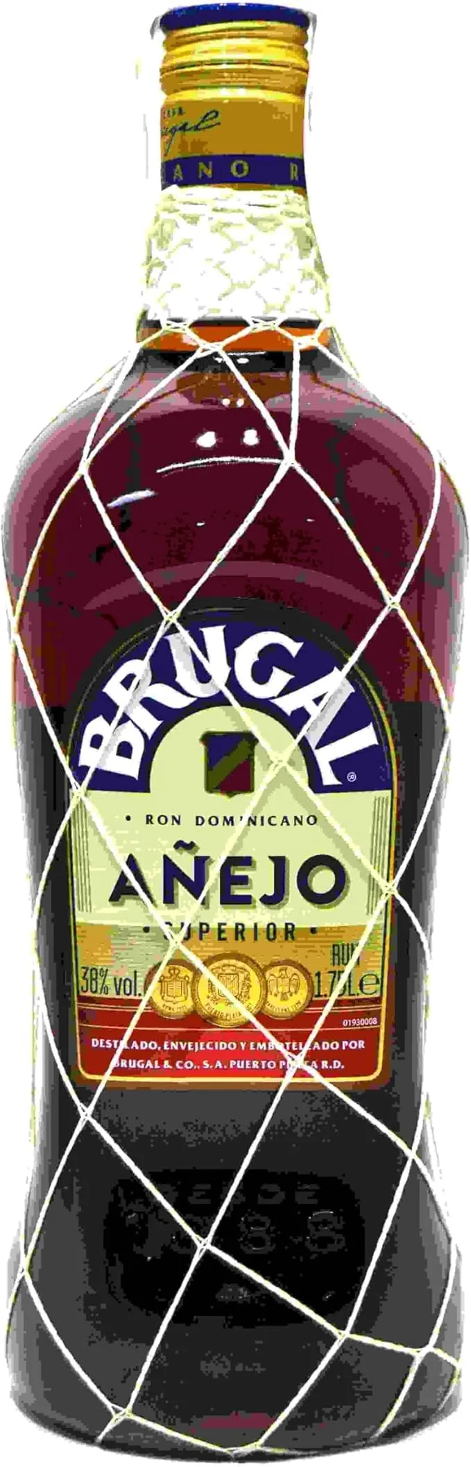 Brugal Añejo Ron Dominicano Superior Envejecido en Barrica de Roble 1.75L