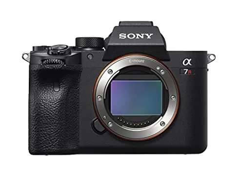 Cámara Sony Alpha 7R IV (Full Frame) 61MP, vídeo 4K, ráfaga de 10 fps, Eye-AF, WiFi, Solo Cuerpo: Ideal para fotografía de paisajes, Retratos y Estudio en Alta resolución. Color Negro