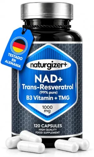 NAD Resveratrol Puro Complex 1000 mg Alta Pureza NAD Plus Liposomal